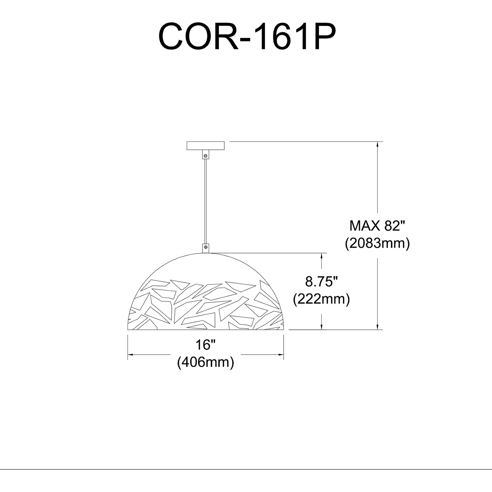 Coral LED 16 inch Millstone Pendant Ceiling Light