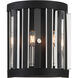 Majestic Splendor 2 Light 11 inch Polished Nickel/Sand Coal Wall Sconce Wall Light