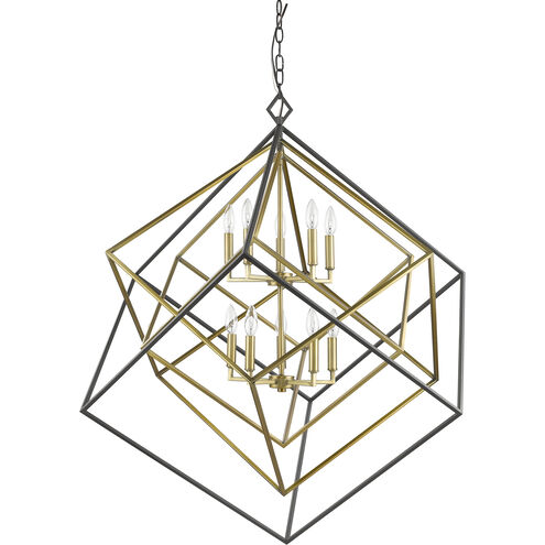 Euclid 10 Light 41.5 inch Olde Brass and Bronze Chandelier Ceiling Light