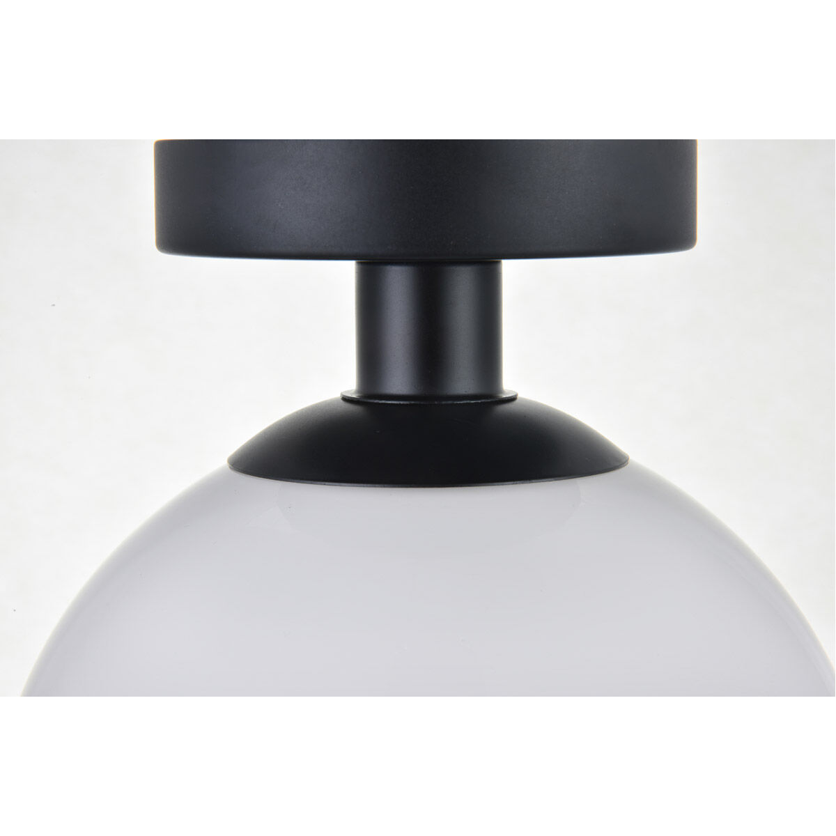 Baxter 1 Light 8 inch Black Flush Mount Ceiling Light