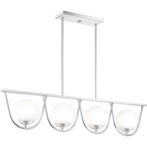 Russo 4 Light 42 inch Polished Chrome Island Chandelier Ceiling Light