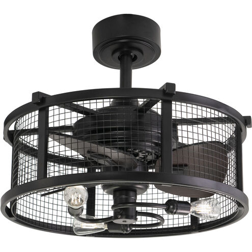 Humboldt 6.1 inch Black with Black-Dark Bronze Blades Ceiling Fan