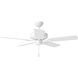 Linden Outdoor 44 44 inch Matte White Indoor/Outdoor Ceiling Fan