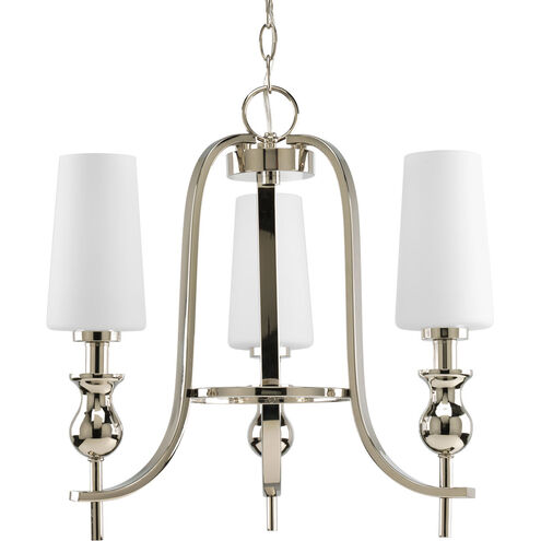 LadyLuck 3 Light 19 inch Polished Nickel Chandelier Ceiling Light