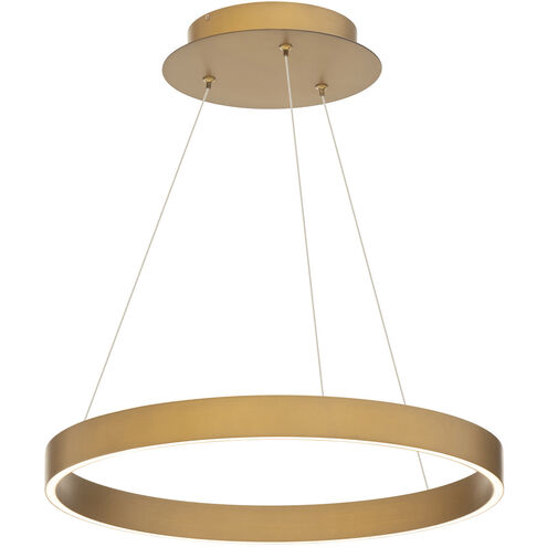 Sirius LED 18 inch Aged Brass Pendant Ceiling Light, dweLED