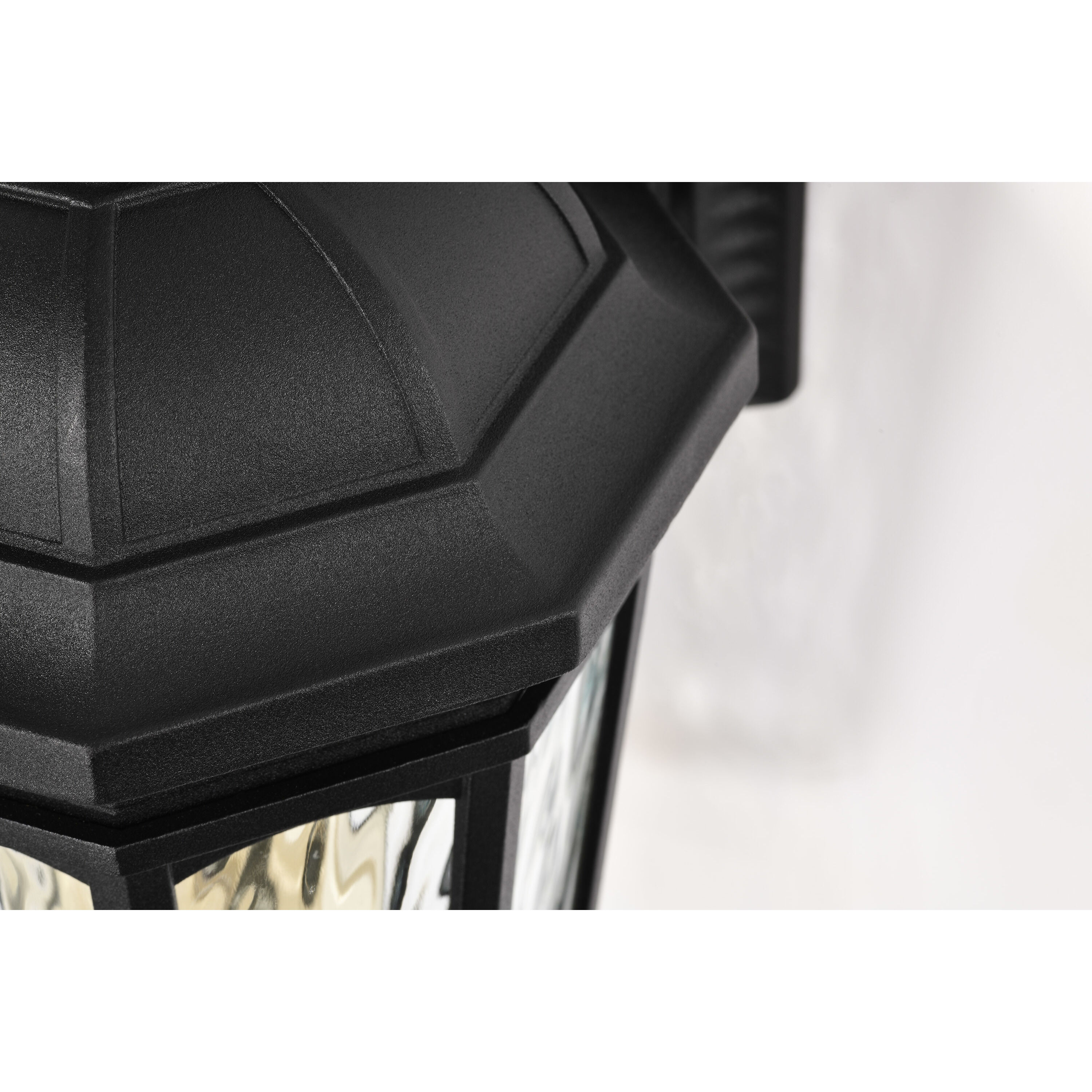 East River 12 inch Matte Black Outdoor Wall Lantern, Small