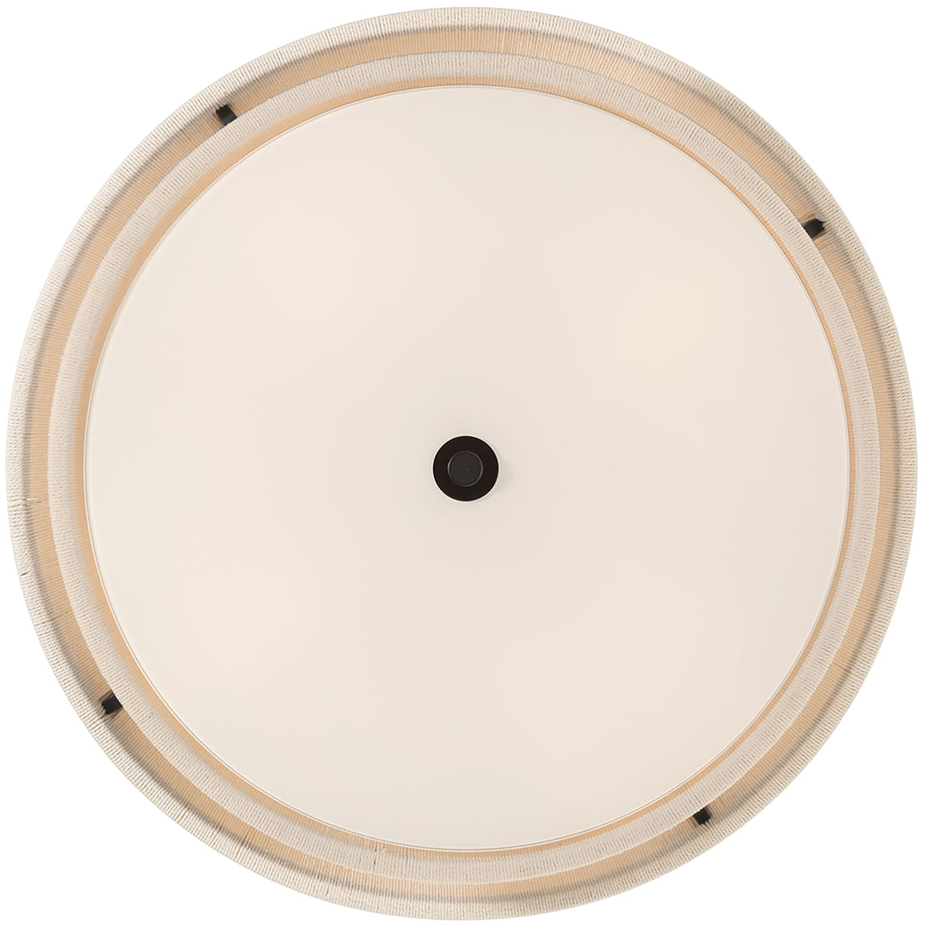 Helbert 4 Light 18 inch Matte Black Flush Mount Ceiling Light