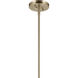 Laria 1 Light Champagne Bronze Pendant Ceiling Light in Opal