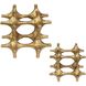 Gilded Connection 6.5 X 6.5 inch Sculptures, Set of 2
