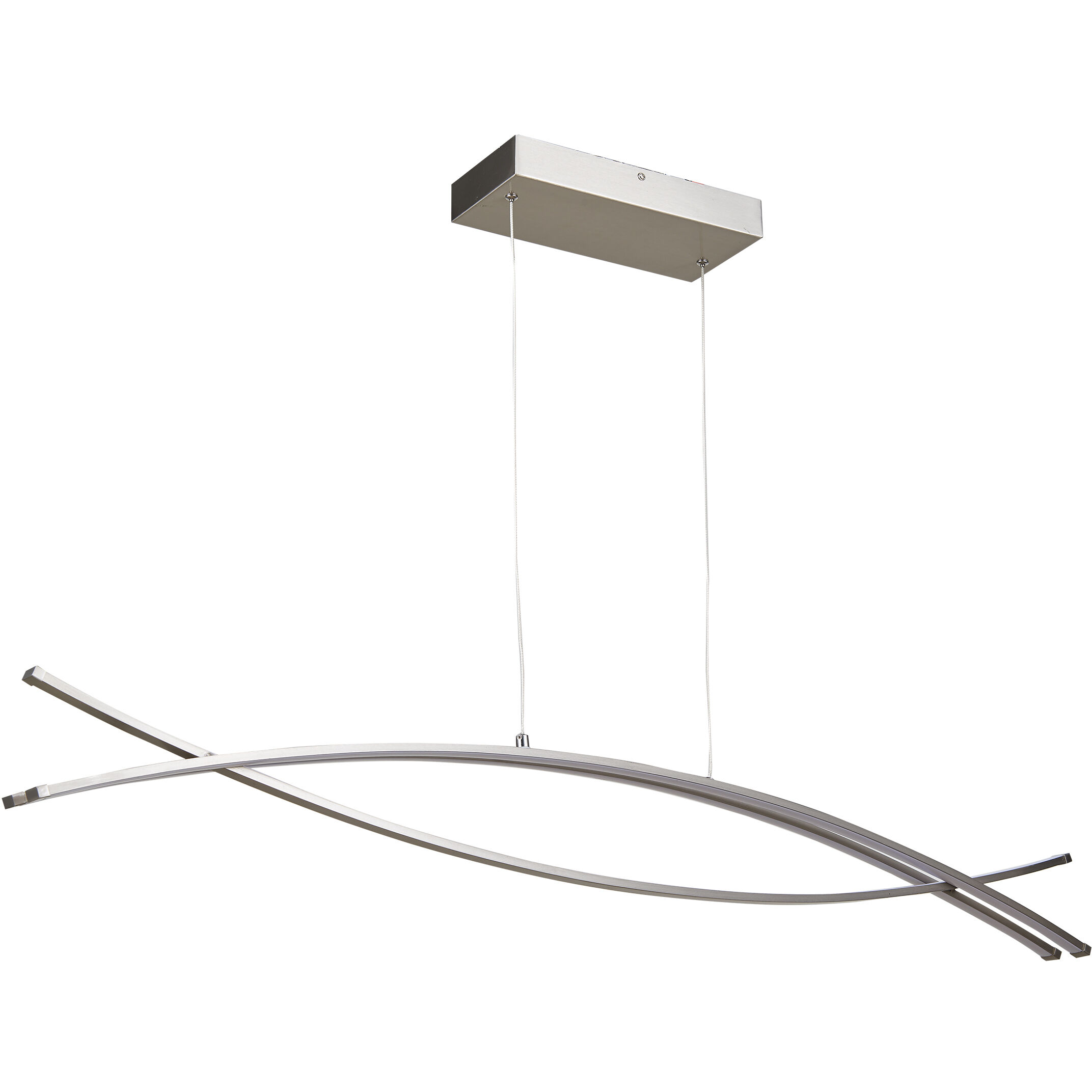 Wishbone LED 2.2 inch Brushed Nickel Pendant Ceiling Light
