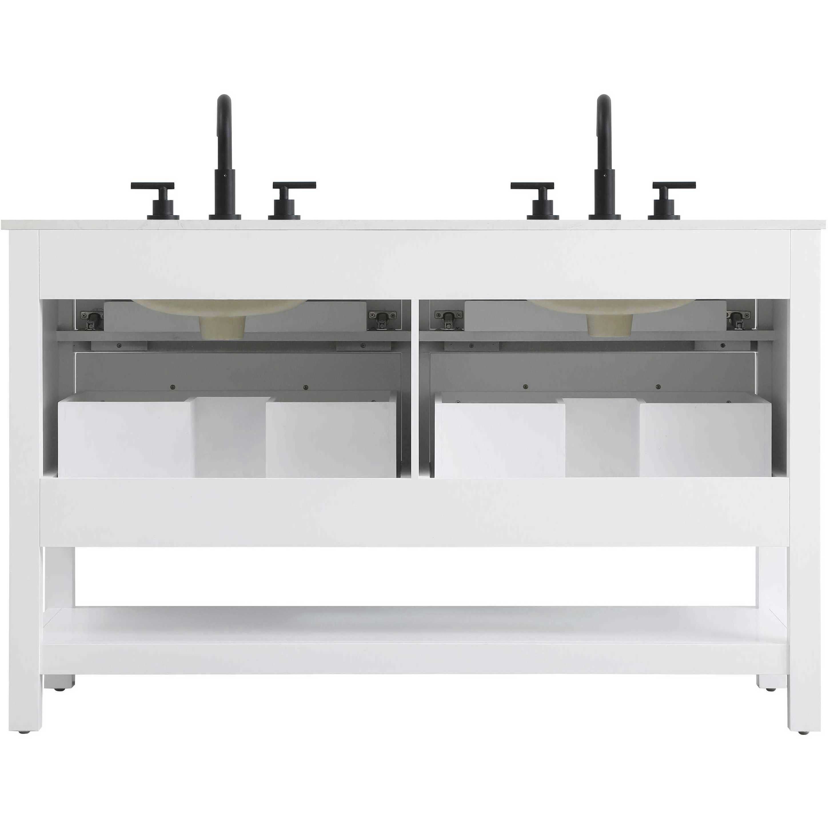 Karson 54 X 34 inch White Bathroom Vanity Cabinet