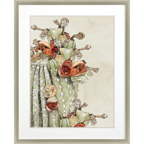 Florals Collection Green Framed Art