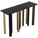 Tessio 48 X 15 inch Matte Black with Brass and Aged Brass Console