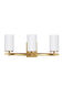 Alturas 3 Light 22 inch Satin Brass Bath Vanity Wall Sconce Wall Light