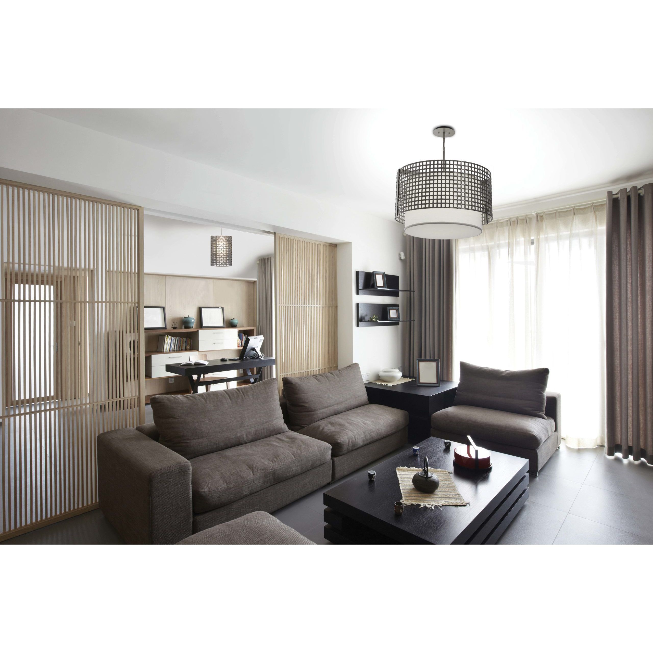 Tweed 4 Light 35.9 inch Gilded Brass Chandelier Ceiling Light, Drum