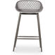 Piazza 34 inch Grey Outdoor Counter Stool