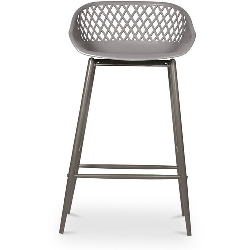 Piazza 34 inch Grey Outdoor Counter Stool