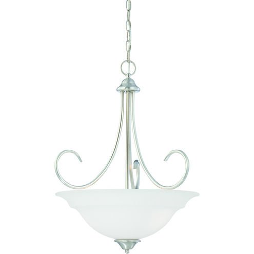Bella 3 Light 20 inch Brushed Nickel Pendant Ceiling Light