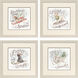 Happy Pawliday Gray and Brown and Green and Red Framed Art, Propac