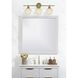Gene 3 Light 28 inch Satin Gold Bath Sconce Wall Light
