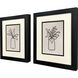 Simple Leaves Black and Beige and Neutral Framed Art, Propac