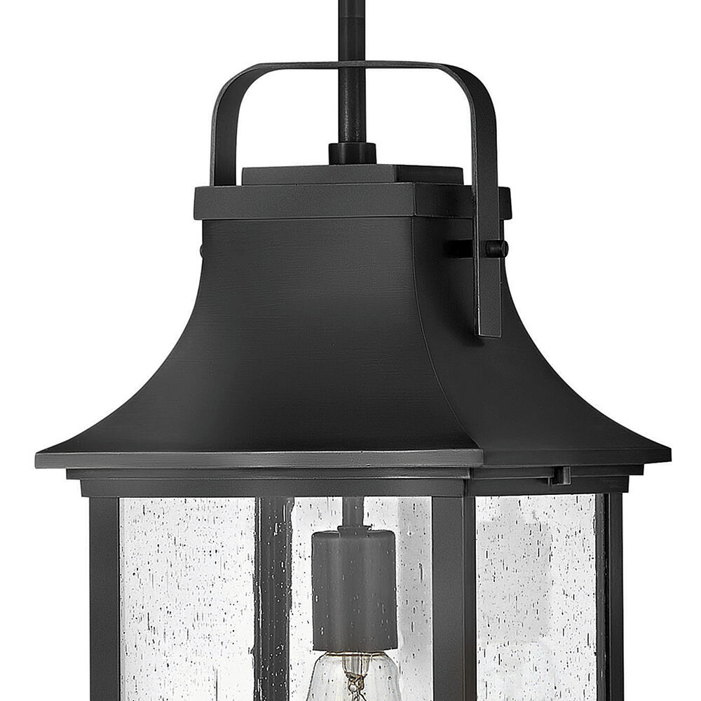 Grant 1 Light 8.5 inch Textured Black Outdoor Hanging Lantern