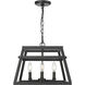 Tellsa 4 Light 16 inch Matte Black Indoor Pendant Ceiling Light
