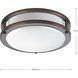 LED CTC COMM LED 10 inch Urban Bronze Flush Mount Ceiling Light, Progress LED