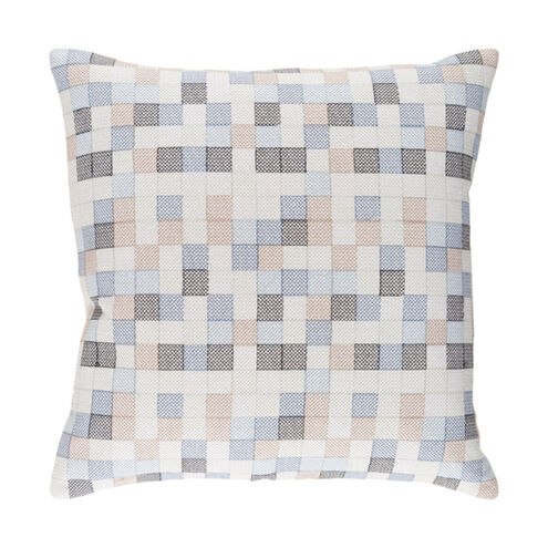 Modular 18 X 18 inch Denim and Navy Pillow Cover