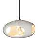 Radiance Collection 1 Light 12 inch Matte Black and Matte White and Black Pendant Ceiling Light