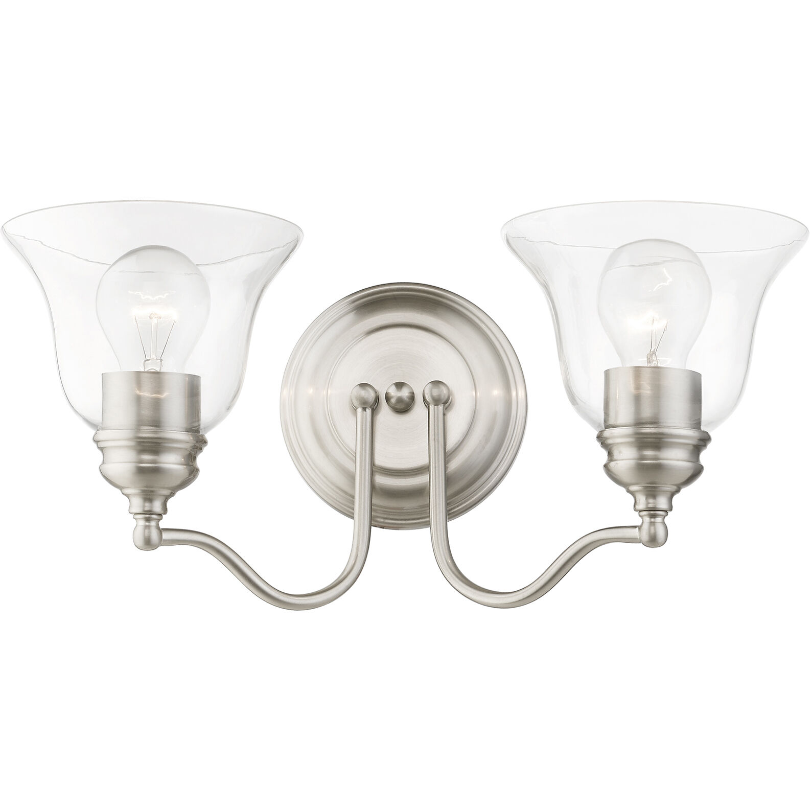 Moreland 2 Light 15 inch Brushed Nickel Vanity Sconce Wall Light