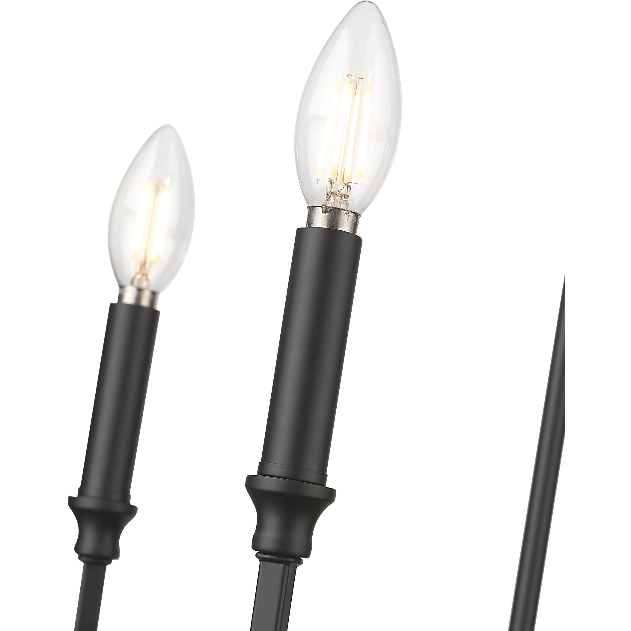 Azara 6 Light 32 inch Matte Black Chandelier Ceiling Light