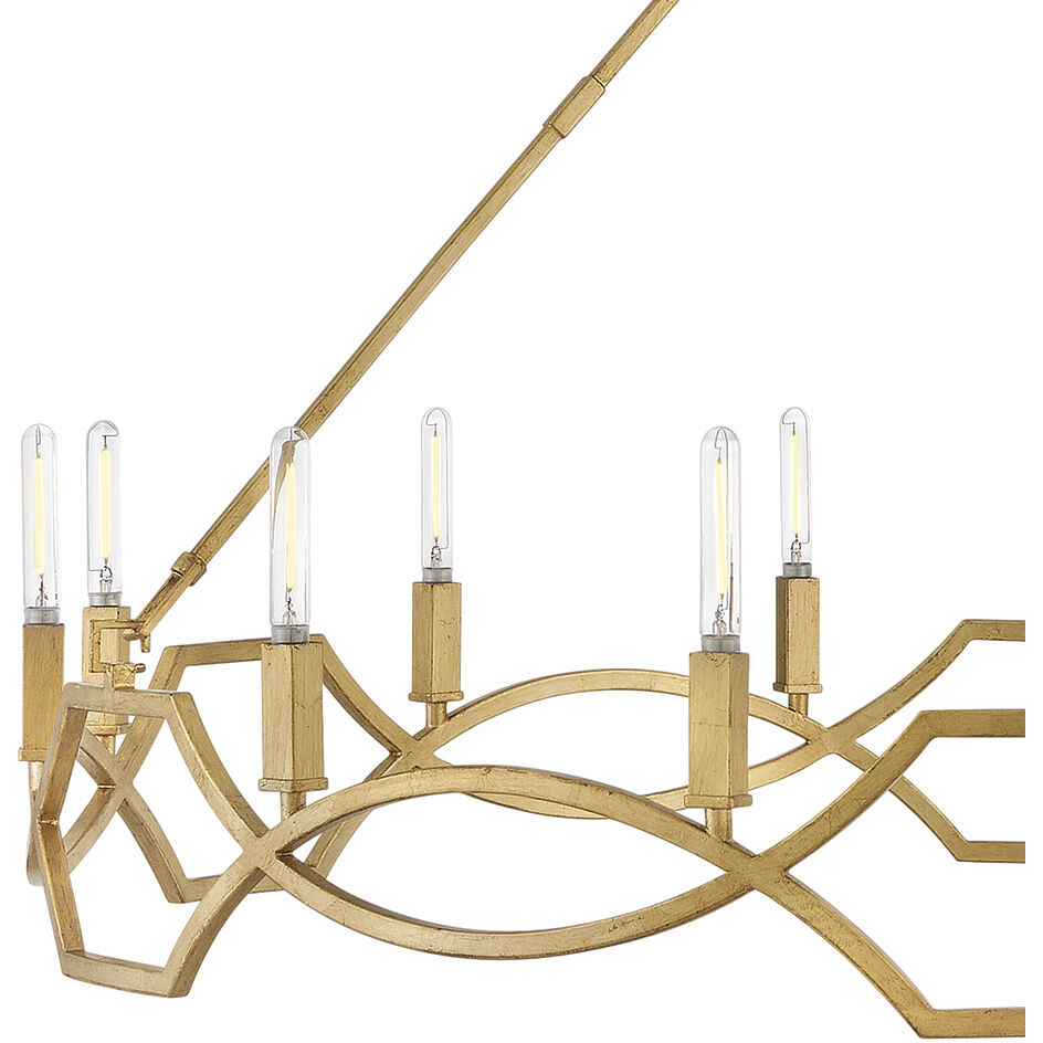 Hinkley 45786DA Leona 12 Light 45 inch Distressed Brass