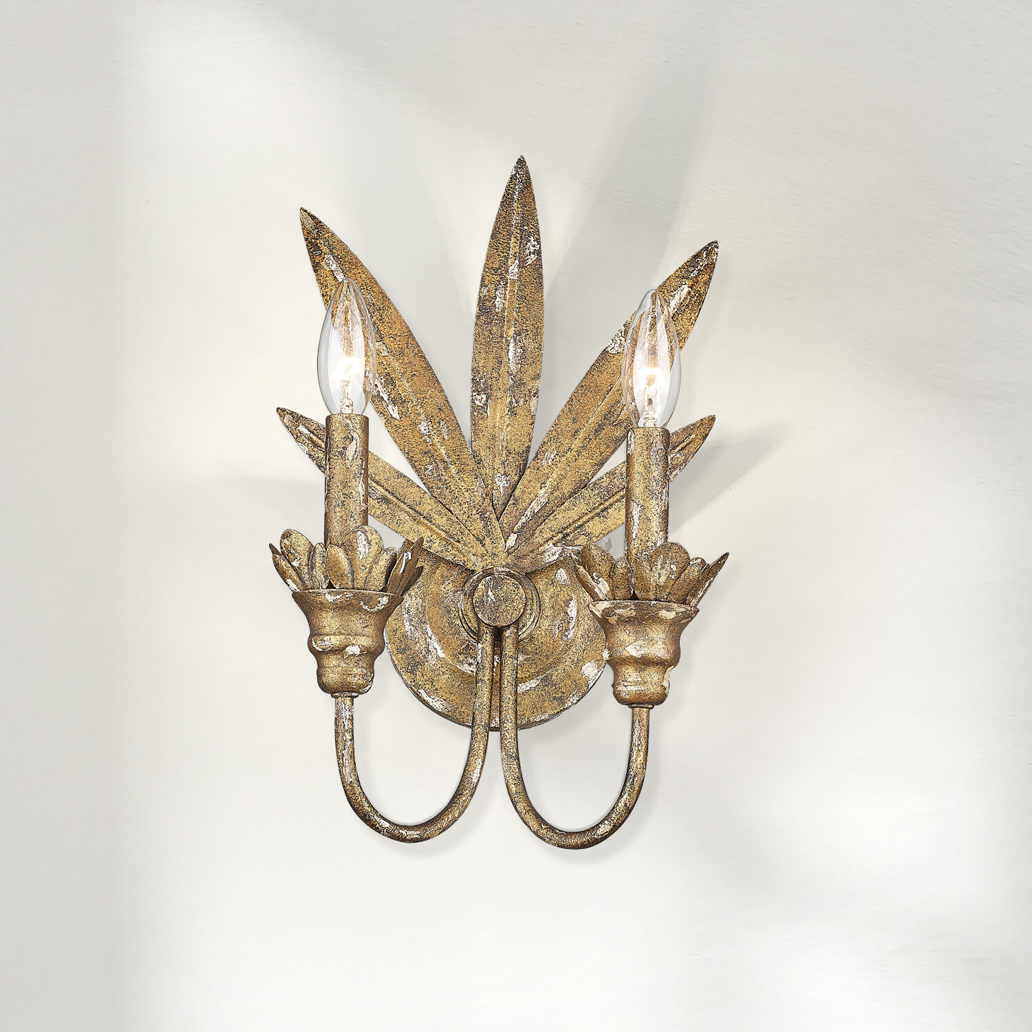 Lillianne 2 Light 9.13 inch Heirloom Gold Wall Sconce Wall Light