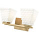 Annalise 2 Light 14 inch Modern Gold Vanity Wall Light