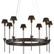 Coterie 8 Light 36 inch Bronze and Gold Chandelier Ceiling Light
