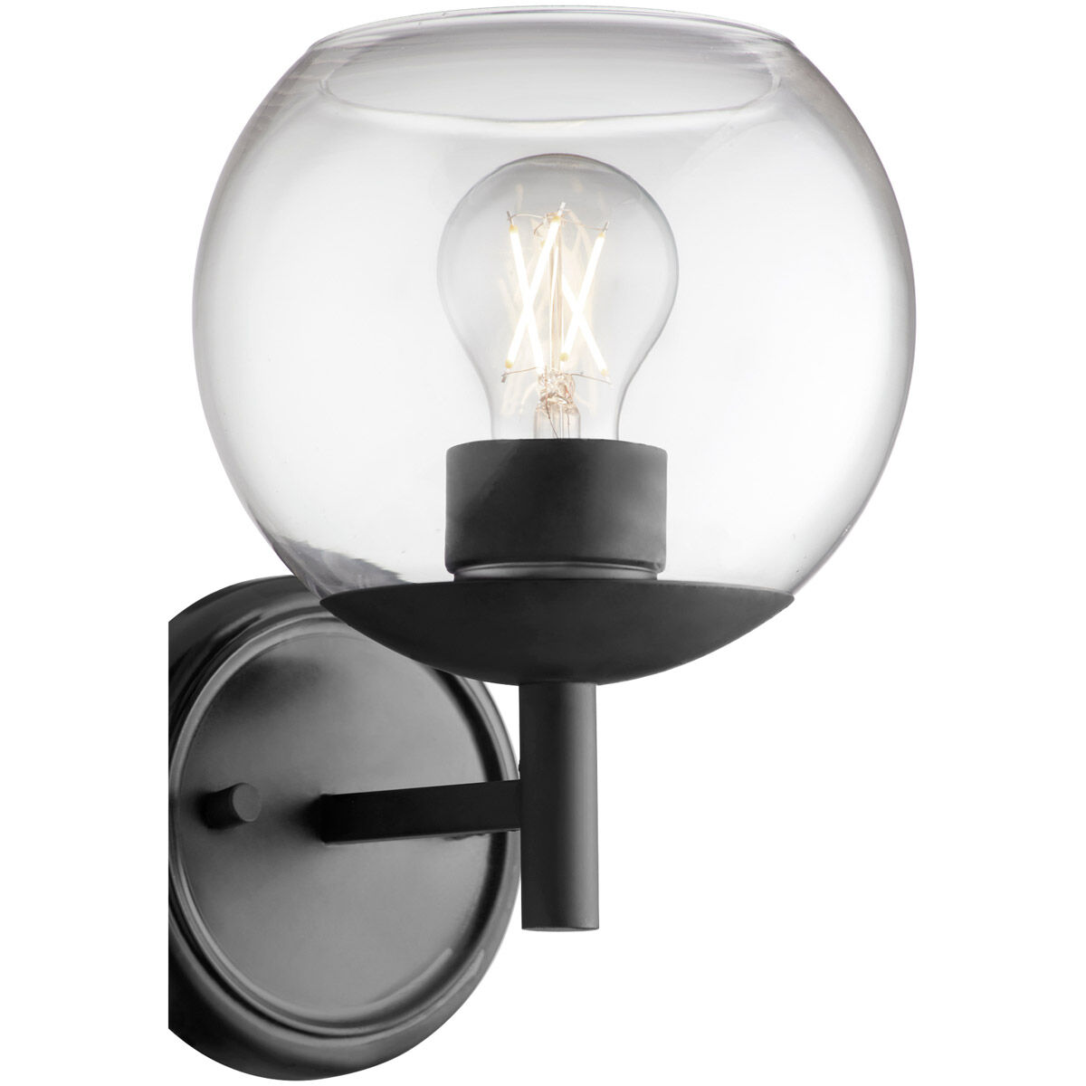 Lyon 1 Light 7 inch Matte Black Wall Mount Wall Light