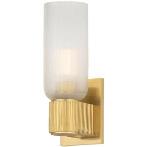 Irondale 1 Light 4.25 inch Aged Brass Wall Sconce Wall Light