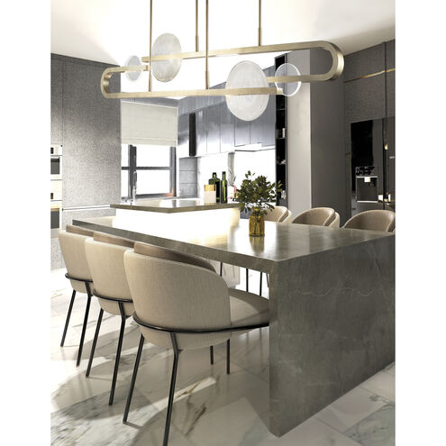 Selene 8 Light 65 inch Gold Pendant Ceiling Light