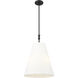 Adorra 3 Light 16 inch Matte Black Indoor Pendant Ceiling Light