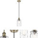 Ballston Candor 1 Light 5 inch Antique Brass Mini Pendant Ceiling Light in Incandescent, Clear Glass, Ballston