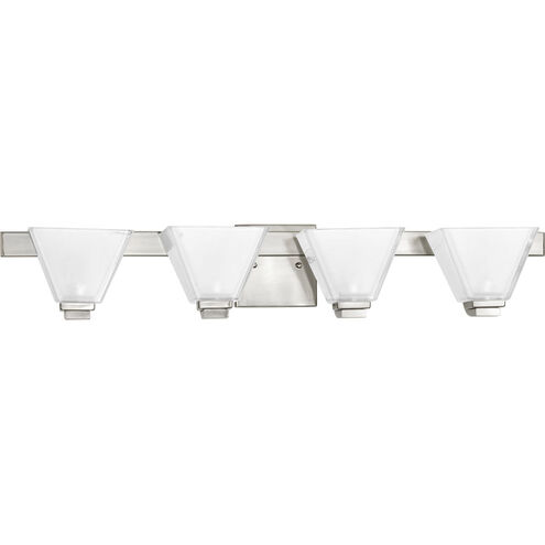 Sync 4 Light 33 inch Brushed Nickel Bath Vanity Wall Light