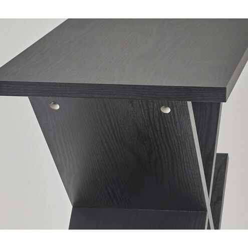 Zig Zag 12 inch Black Accent Table