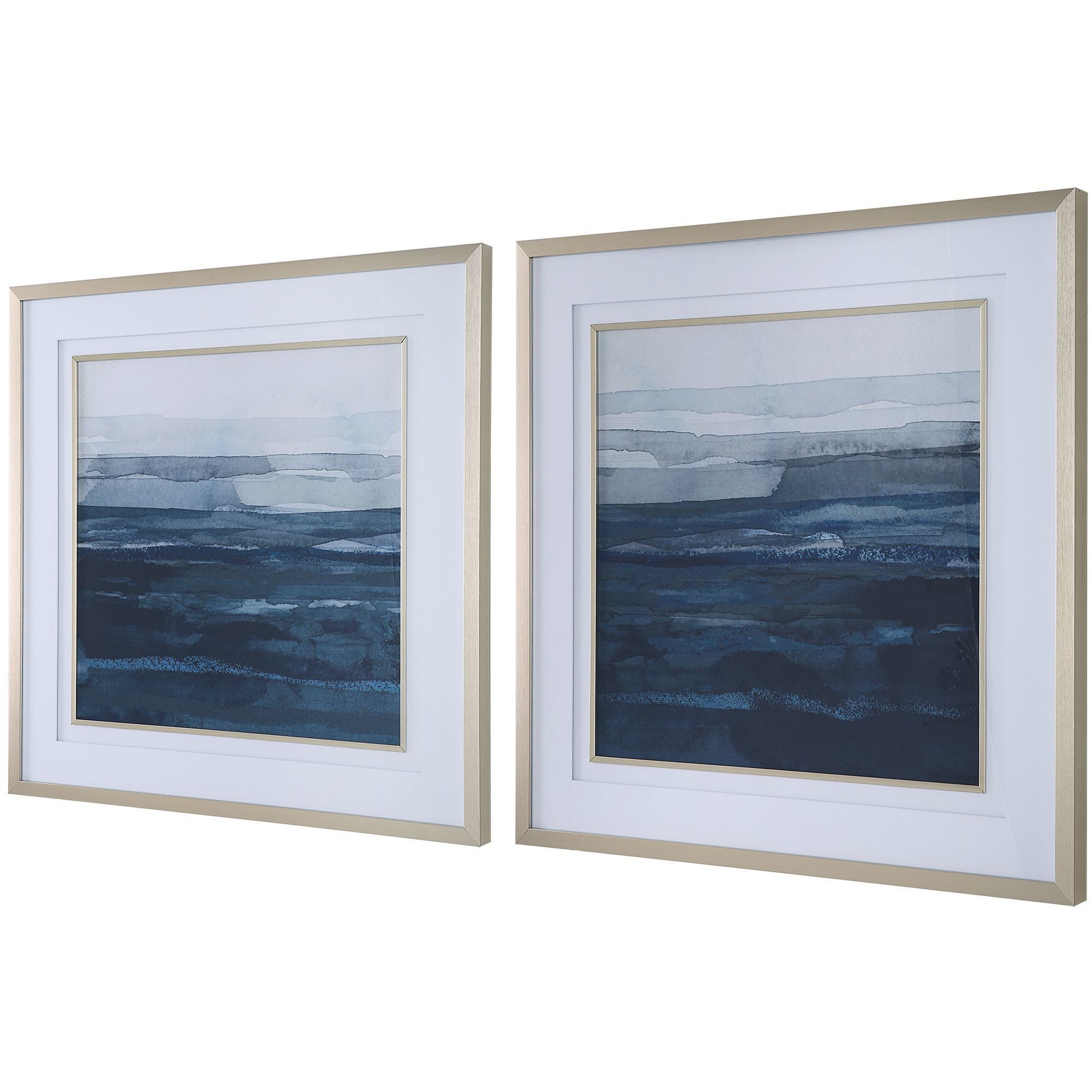 Rising Blue 34 X 34 inch Framed Prints