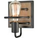 Copley 1 Light 6 inch Matte Black with Aspen Vanity Light Wall Light