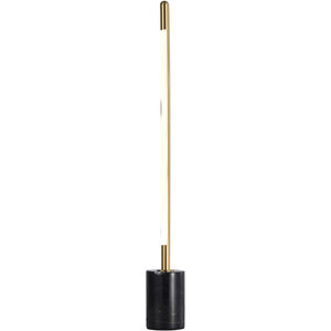 Canada 26 inch 12.00 watt Brass and Black LED Table Lamp Portable Light