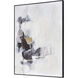 Tempest Abstract Off White with Black Framed Wall Art, II