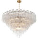 Addis 28 Light 49 inch Aged Brass Chandelier Ceiling Light