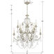 Regis 12 Light 32 inch Olde Silver Chandelier Ceiling Light in Clear Hand Cut