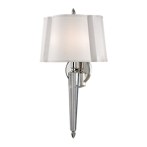 Oyster Bay 2 Light 12 inch Polished Nickel Wall Sconce Wall Light